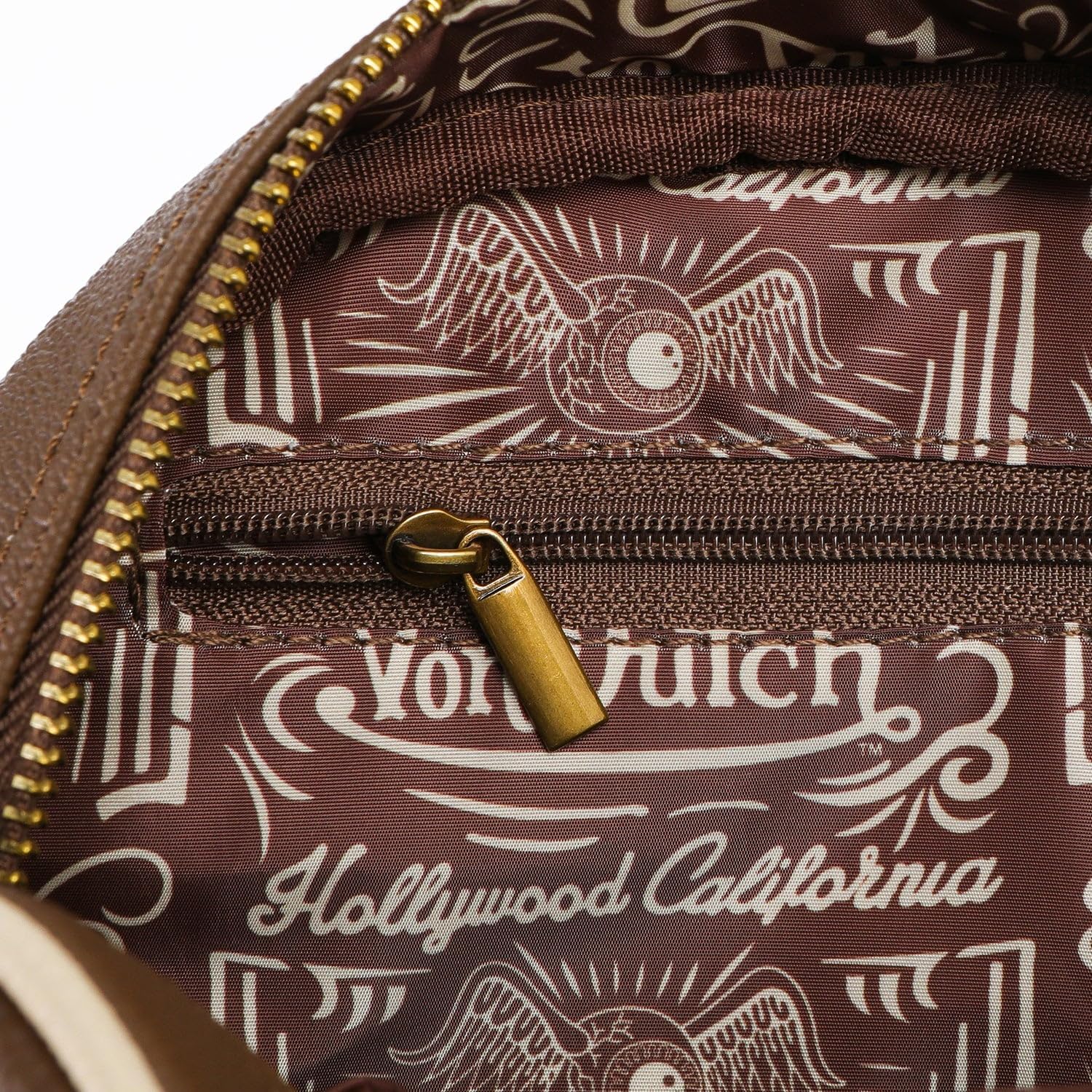 Von Dutch Womens Two Tone Bowling Bag Purse - Stylish Womens Handbag with Adjustable Strap, Spacious Interior w/Iconic Logo