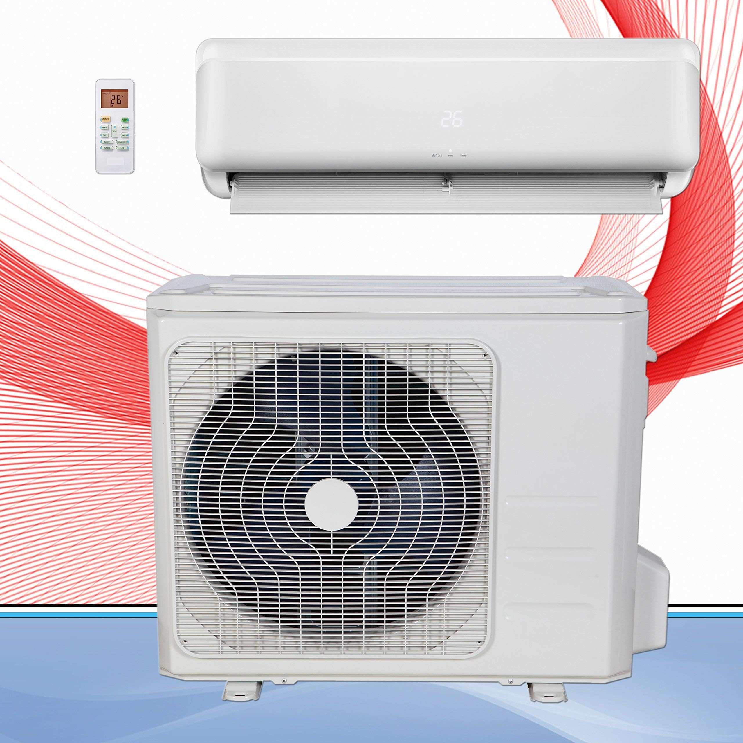 DiamondAir 18K BTU 19.5 SEER Subzero Heat Ductless Mini-Split Heat Pump Air Conditioner System