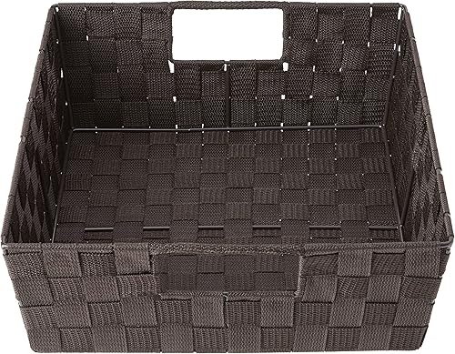 Vista 3 de Whitmor Contenedor tejido, azul Espresso