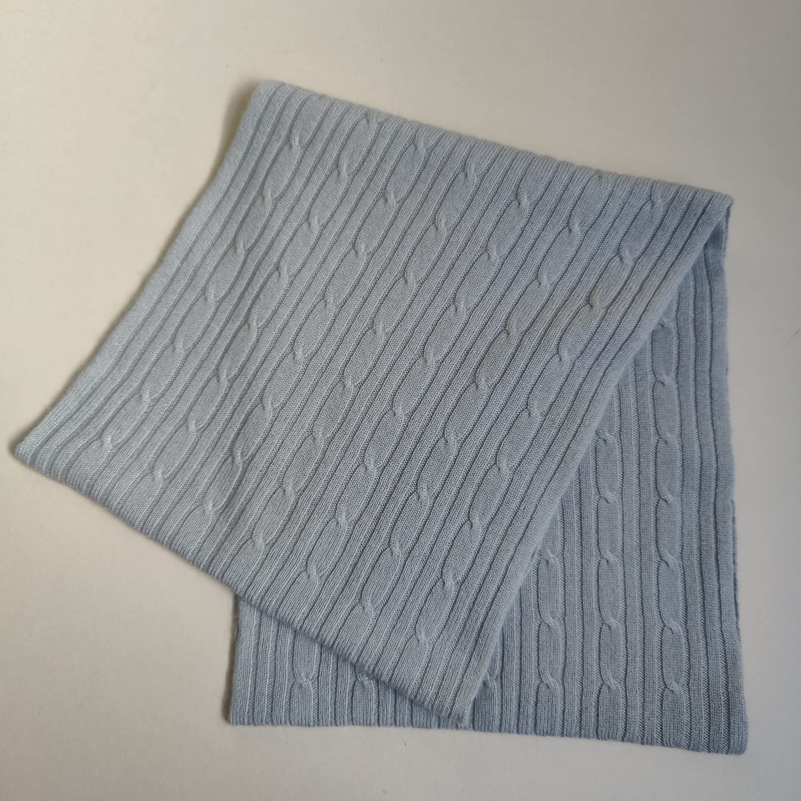 Mimi & Thomas UK Pure Cashmere - Bufanda infinita de punto trenzado