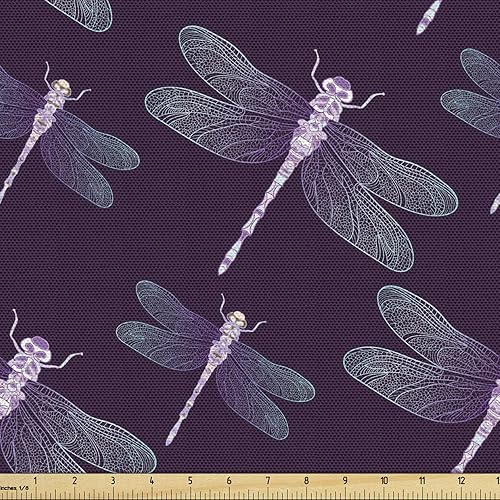 Miniatura 27 de Ambesonne - Tela de helado por The Yard, deliciosos alimentos fríos de verano en conos estilo Kawaii patrón ilustrado, tela decorativa