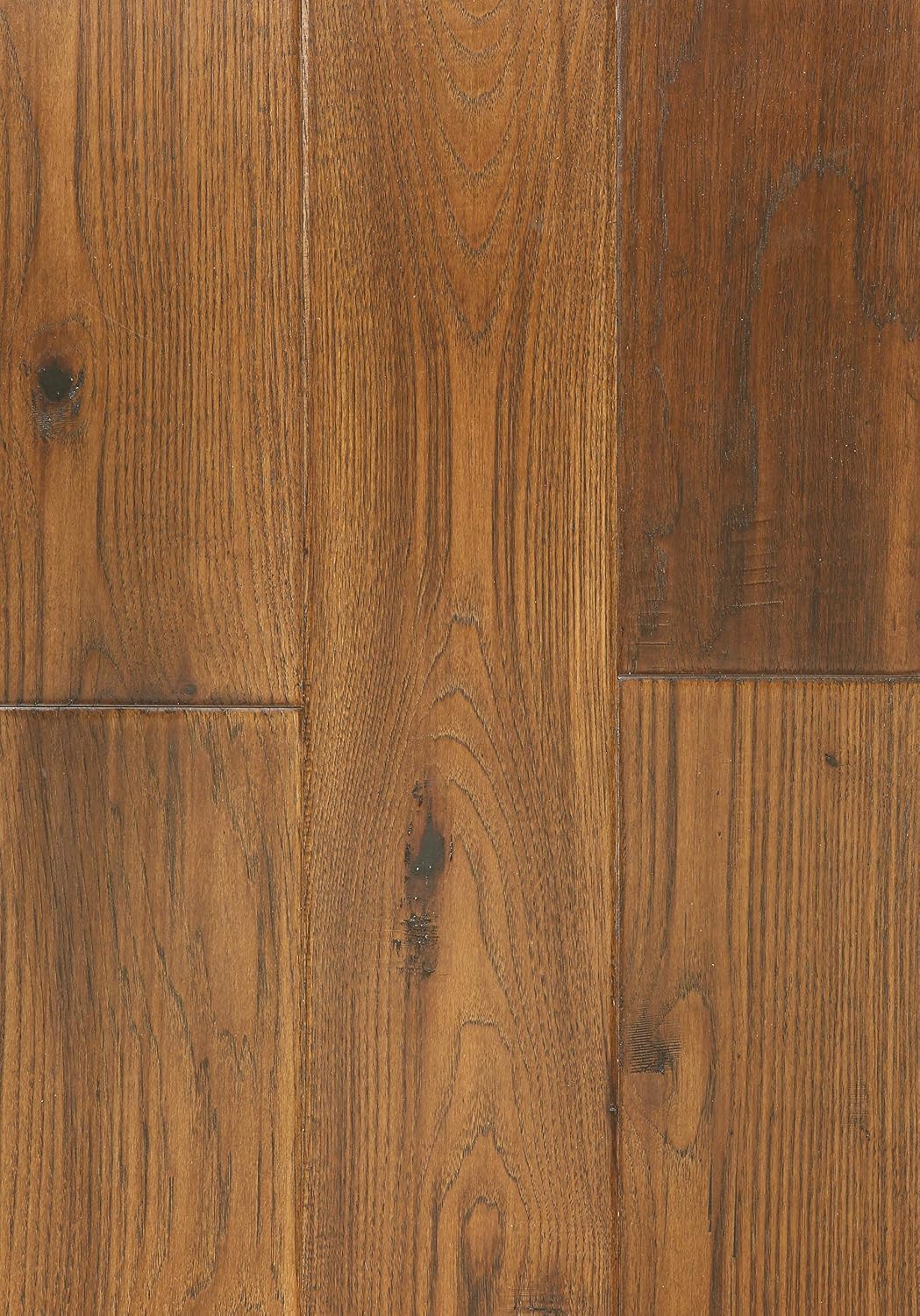 East West Furniture SP-7HH03 Sango Premier Engineered Hardwood Flooring - European Oak - 1/2 in x 7 in x Random Length Handscraped, 26.24 sqft/box, Autumn Brown