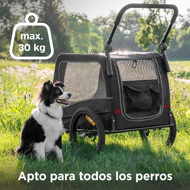 Foto 5 de 8 de Trevopet® Remolque 2 en 1 - Carrito y Cochecito para Perros Pequeños y Medianos hasta 30 kg