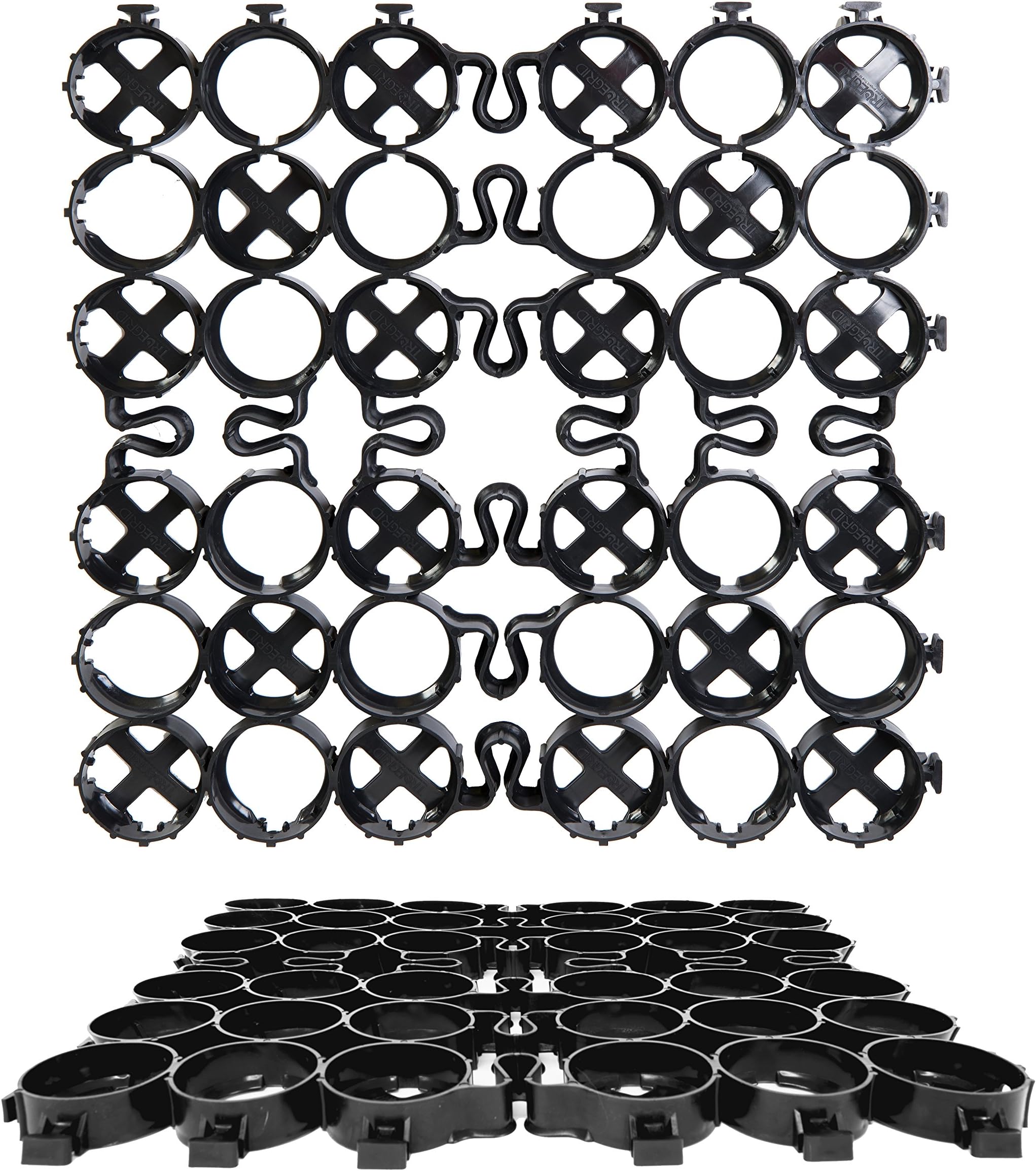 TRUEGRID | PRO LITE Permeable Pavers | Designed as Driveway Pavers, Grass Pavers, Shed Base, Patio Pavers, RV Pad, Gravel, DIY | Outdoor Pavers | 120,000 lb Load Class | Pack of 18 (72 Square Feet)