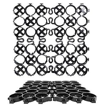 TRUEGRID | PRO LITE Permeable Pavers Designed as Driveway Pavers, Grass Shed Base, Patio RV Pad, Gravel, DIY Outdoor 120,000 lb Load Class Pack of 18 (72 Square Feet)