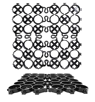 TRUEGRID | PRO LITE Permeable Pavers Designed as Driveway Pavers, Grass Shed Base, Patio RV Pad, Gravel, DIY Outdoor 120,000 lb Load Class Pack of 18 (72 Square Feet)