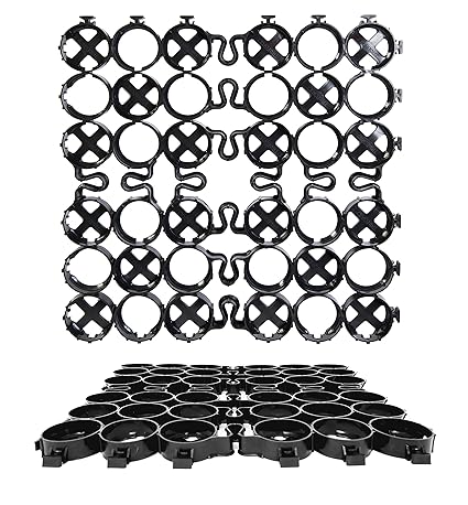 TRUEGRID | PRO LITE Permeable Pavers Designed as Driveway Pavers, Grass Shed Base, Patio RV Pad, Gravel, DIY Outdoor 120,000 lb Load Class Pack of 18 (72 Square Feet)