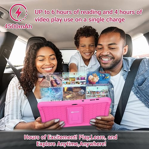 Miniatura 8 de Contixo 10" Android Kids Tablet Bundle - 32GB, 80+ Disney Storybooks ($350 Value), Parental Controls, Kid-Proof Case wKickstand & Stylus, Headphones