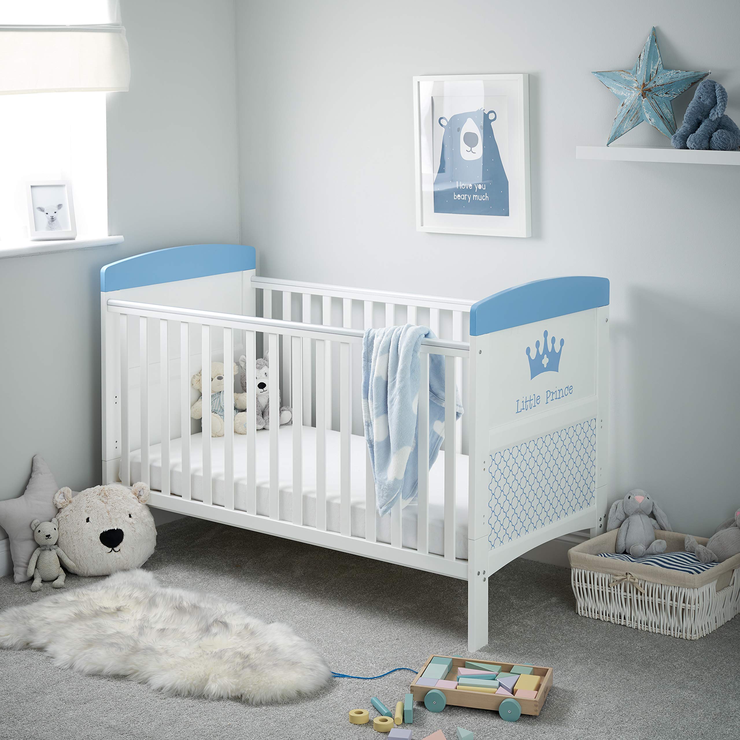 ObabyGrace Inspire Cot Bed, Little Prince