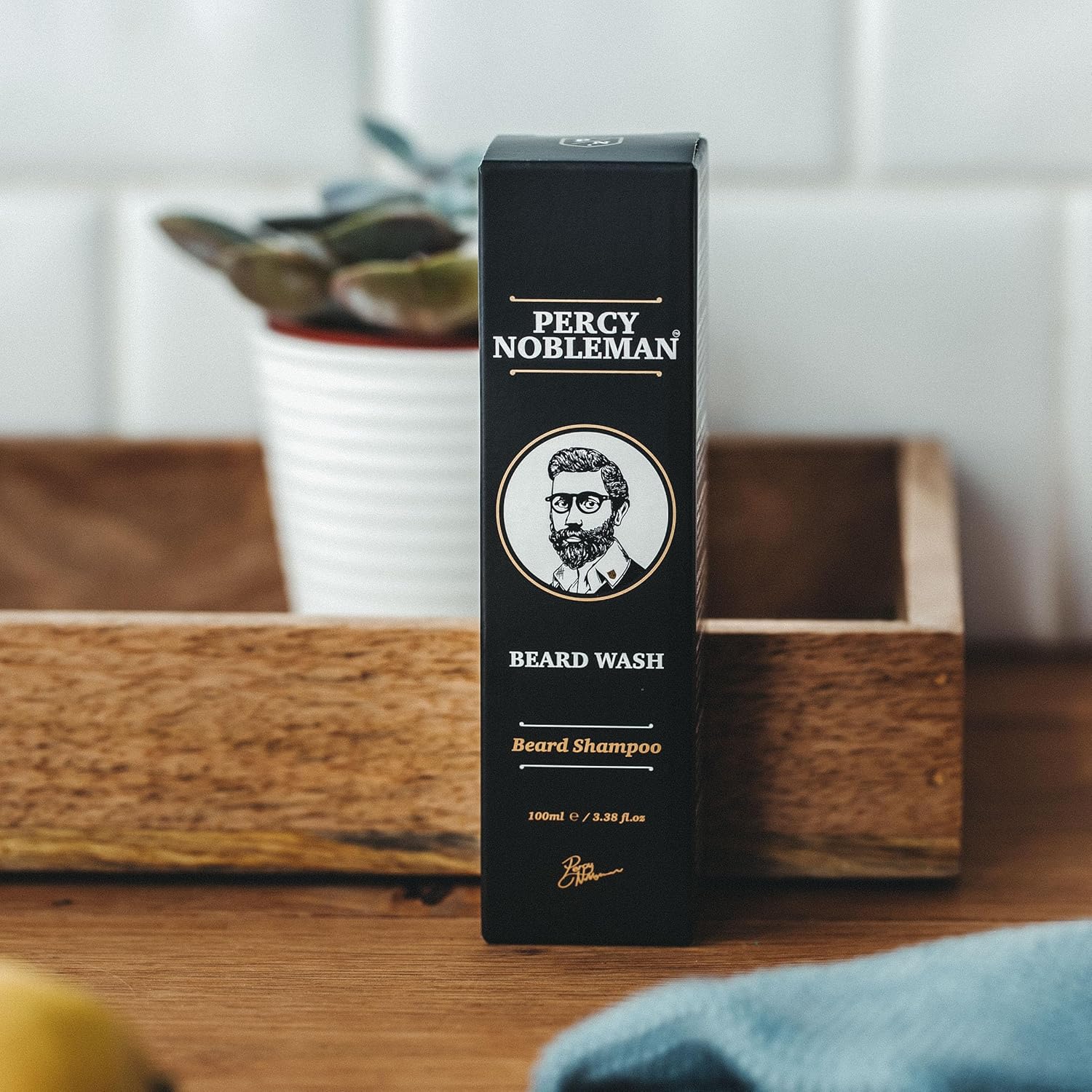 Beard Wash by Percy Nobleman A Natural Highly Organic Soap/Shampoo & Conditioner for Men
