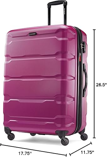 Vista 80 de Samsonite Omni PC - Maleta extensible rígida, verde azulado