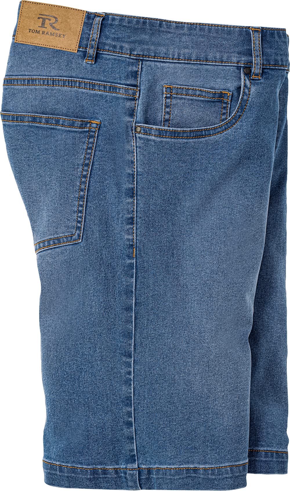 Tom Ramsey Herren Sommer-Jeansbermudas, Herrenhose mit flexiblem Bund aus leichtem Jeansstoff, als Lange Jeans oder Kurze Bermudas erhältlich, Gr. 48-60