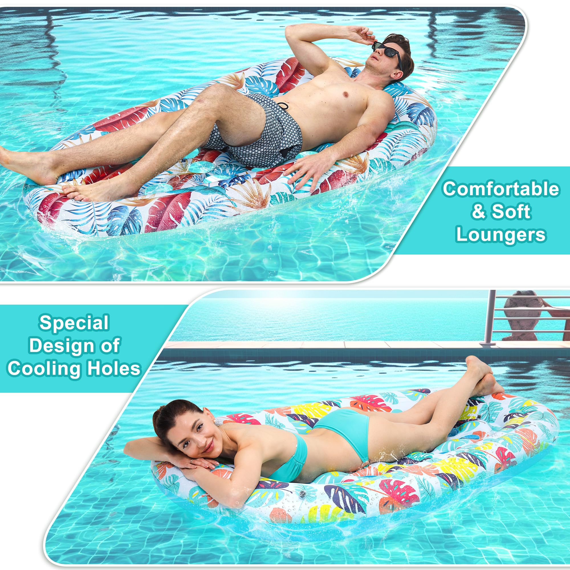 Flotadores inflables para piscina 183 x 109