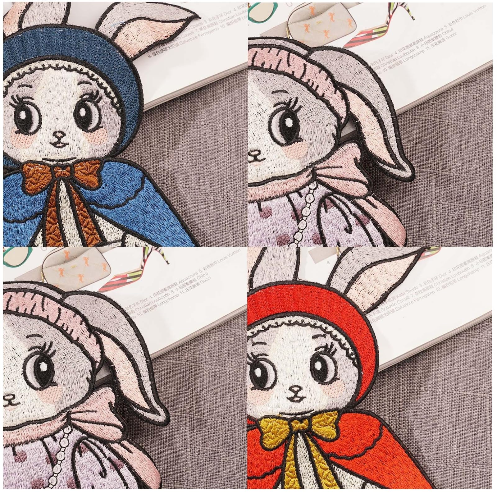 Amazon.co.jp: 衣類 パッチ ウサギ年 かわいいウサギ 刺繍ステッカー