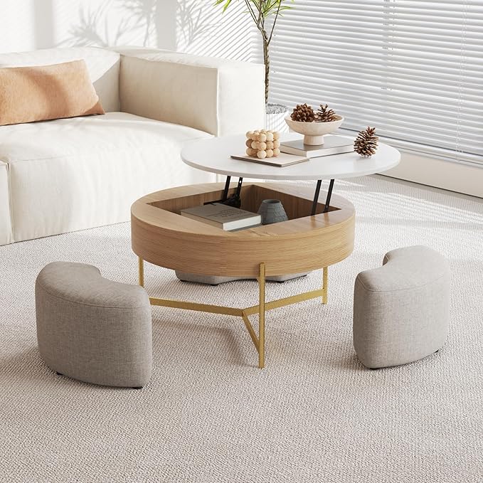 Amazon.com: LovingAHome 3 in 1 Lift Top Nesting Coffee Table with ...