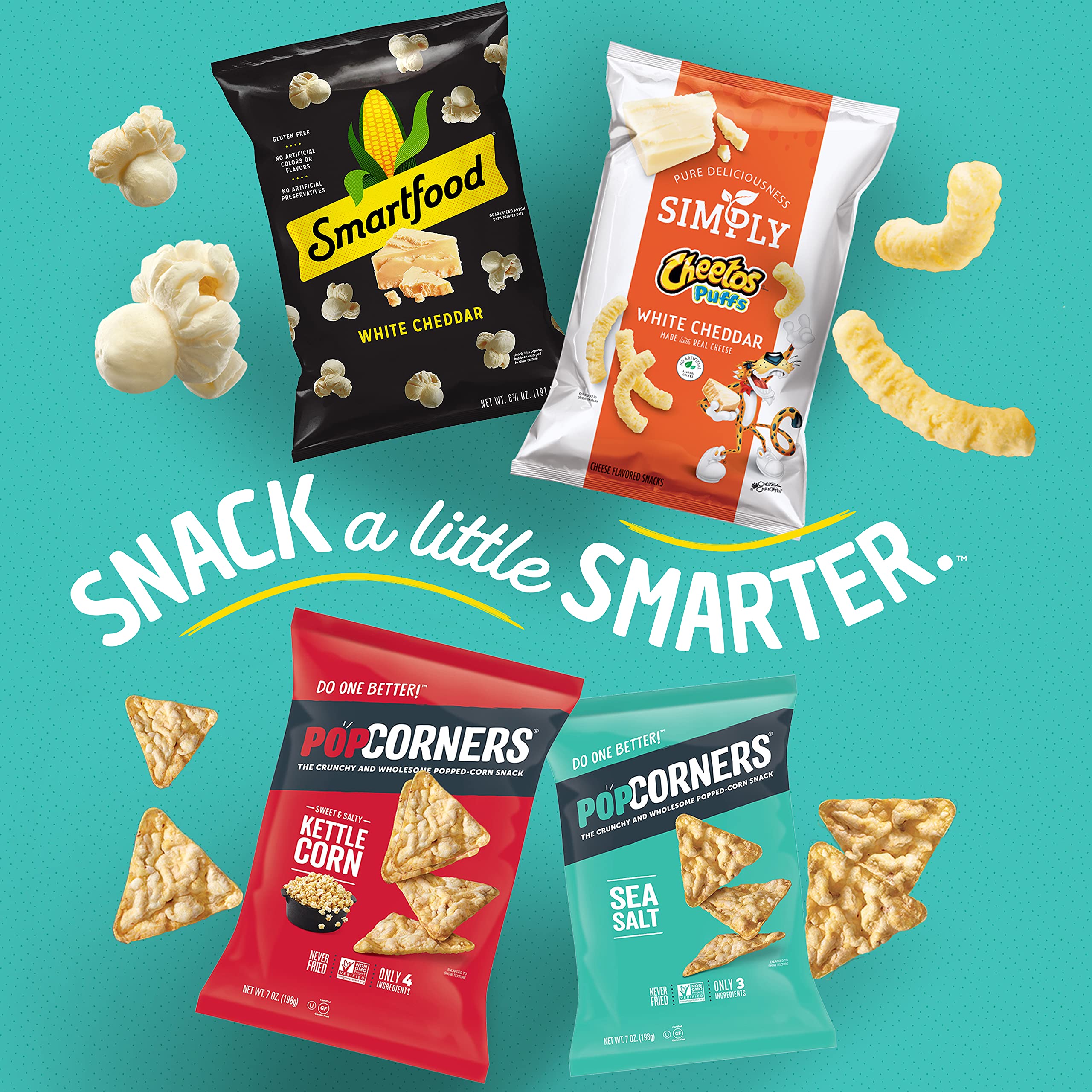 FritoLay Smart Snacks Variety Pack, Simply Cheetos, Popcorners
