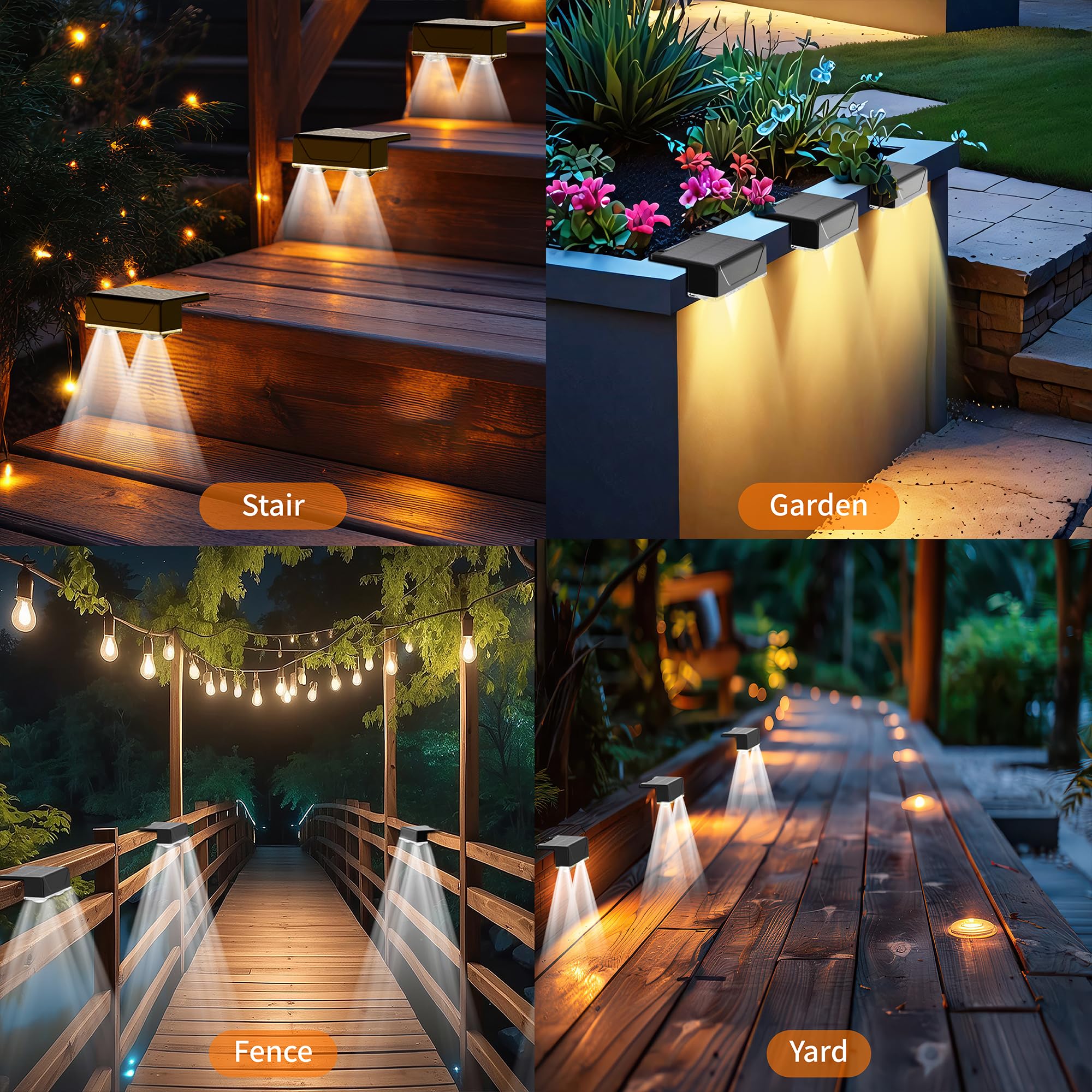Lankey Sound Solar Garden Lights, Outdoor Wall Lights Out with 3 Modes - Image 4