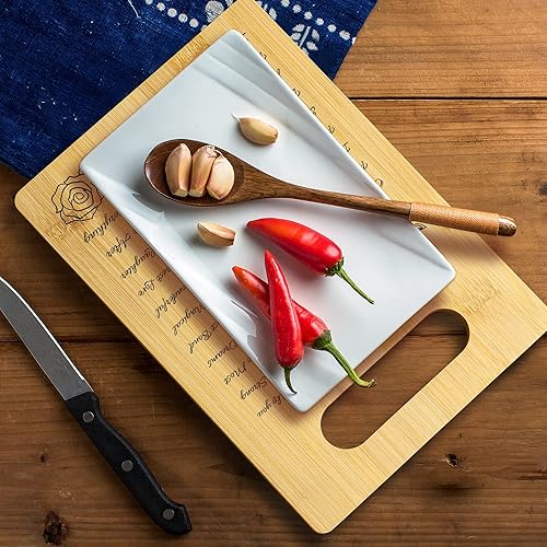 Miniatura 4 de Tabla de cortar de madera personalizada para esposa de marido regalos de cumpleaños para esposa tabla de cortar para decoración del hogar día de San