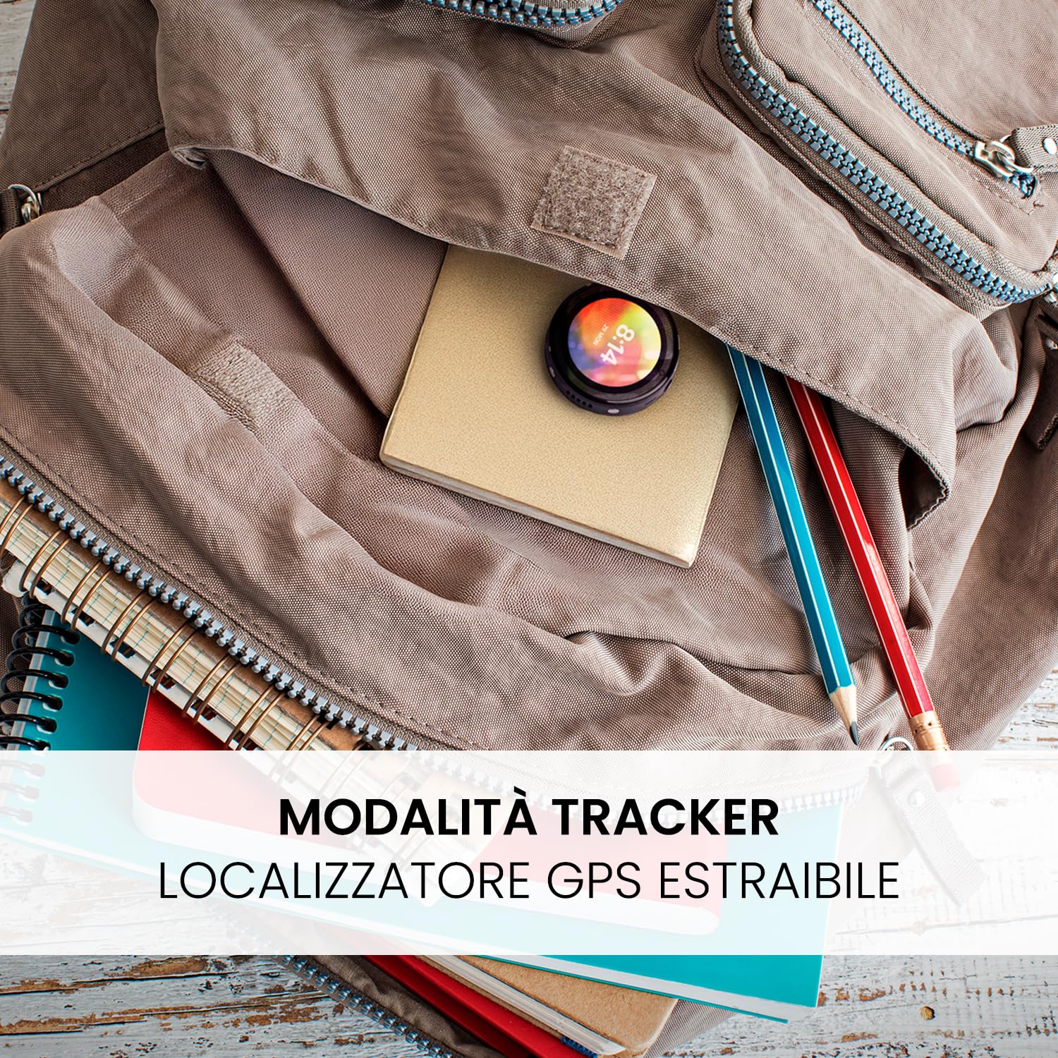 SPC Smartee 4G Junior - Smartwatch bambini con GPS, videochiamate e tasto SOS | Display da 1,2", doppio braccialetto blu e nero, modalità tracker | Modalità scuola | Gestito via app Smart Clan