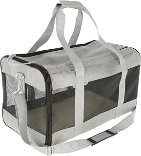 Kerbl Pet Borsa da trasporto Casual, Trasportino per cani, Borsa da trasporto, Grigio,...