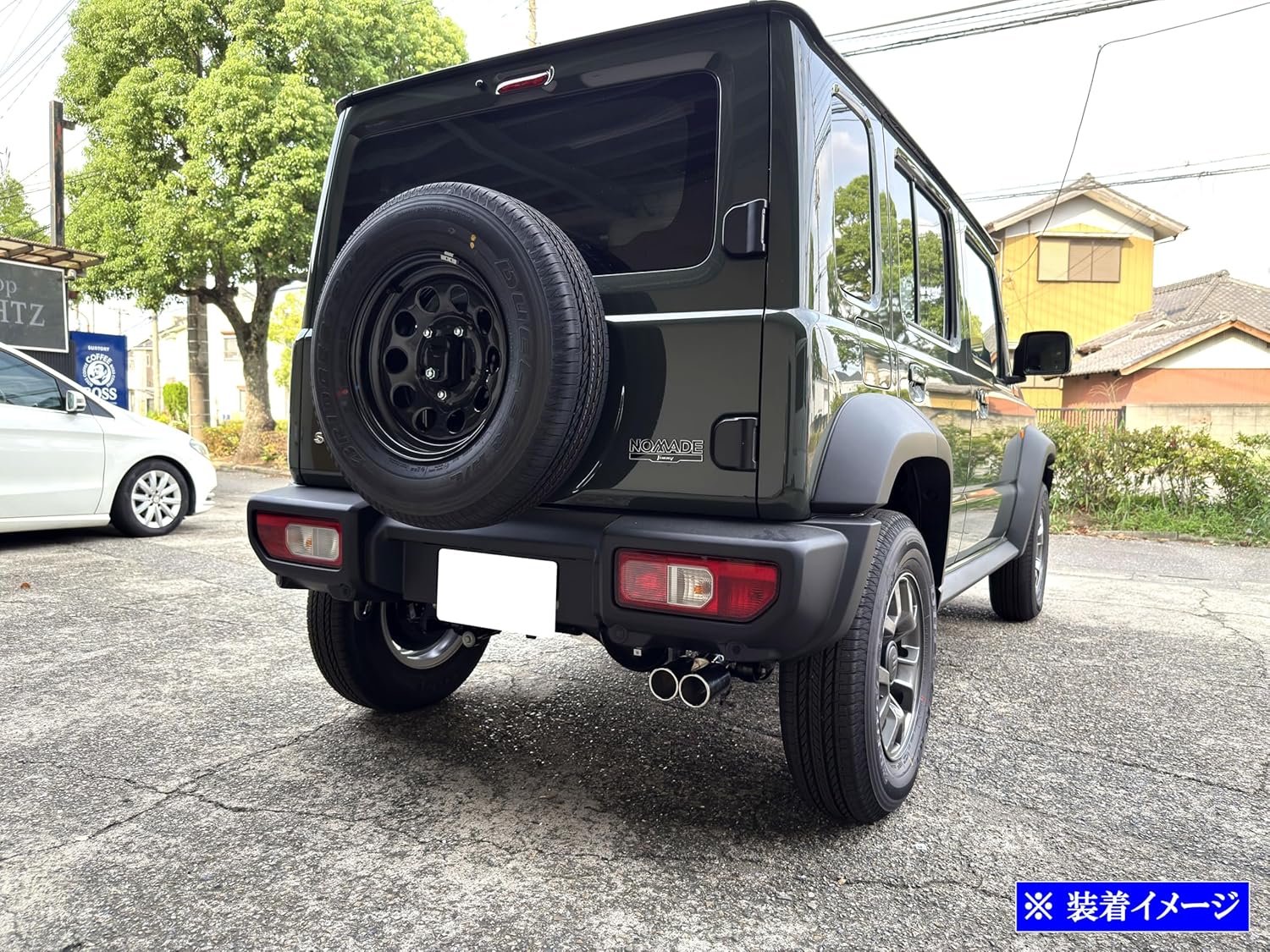 BRIGHTZ ジムニーシエラ JB74W ステンレス２本出しマフラーカッター 銀 【 MUF－CUT－029 】 JB74 JB