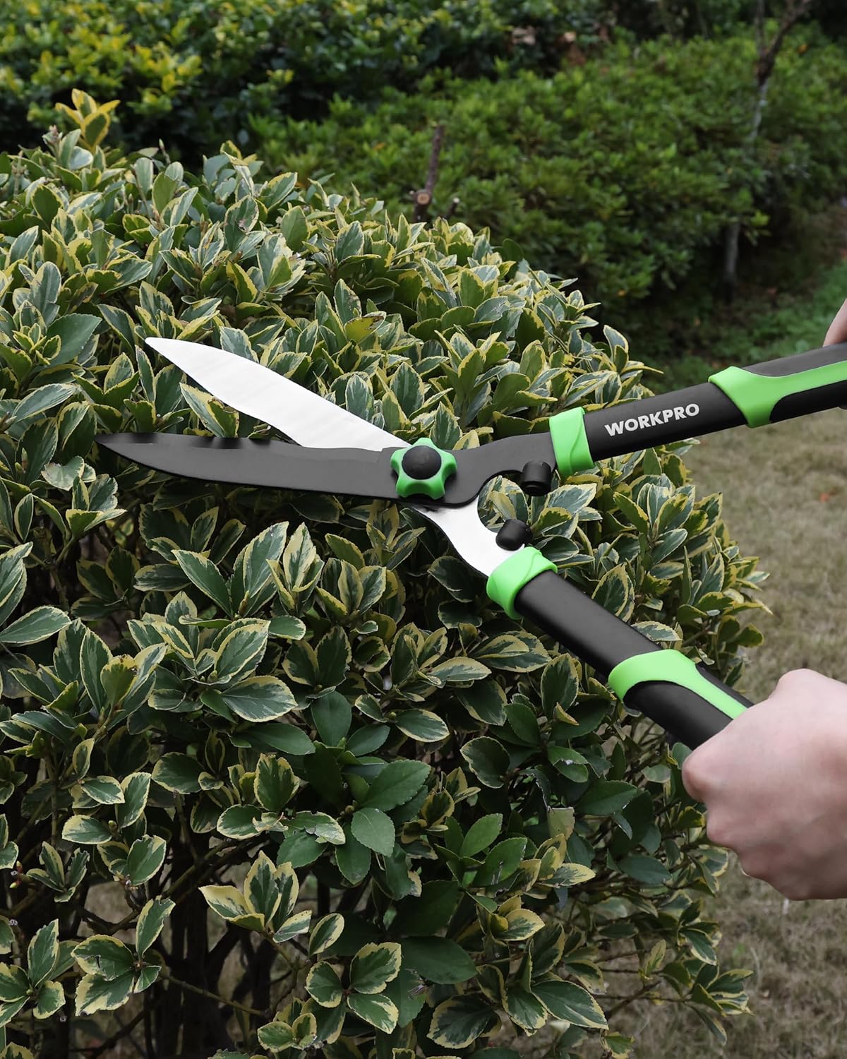 WORKPRO 3-Piece Garden Shears Set - 20” Hedge Shear, 24” Anvil Lopper & 8” Pruning Shear, Heavy-Duty Gardening Clippers with Sharp Blade, Comfort Grip Handle for Branches, Shrubs, and Hedges