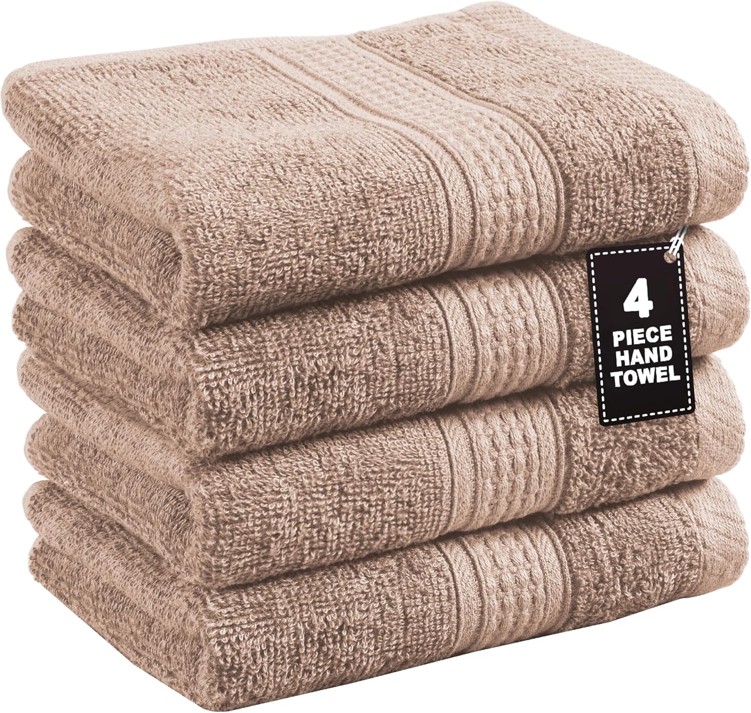 LANE LINEN 4 Pack 100% Cotton Hand Towels (16″x28″) – Ring Spun – Quick Dry, Soft & Absorbent Hand Towels Set of 4 – Hotel, Spa, Beauty, Gym, Bathroom – Remains Soft After Multiple Washes – Taupe LANE LINEN 4 Pack 100% Cotton Hand Towels (16″x28″) – Ring Spun – Quick Dry, Soft & Absorbent Hand Towels Set of 4 – Hotel, Spa, Beauty, Gym, Bathroom – Remains Soft After Multiple Washes – Taupe