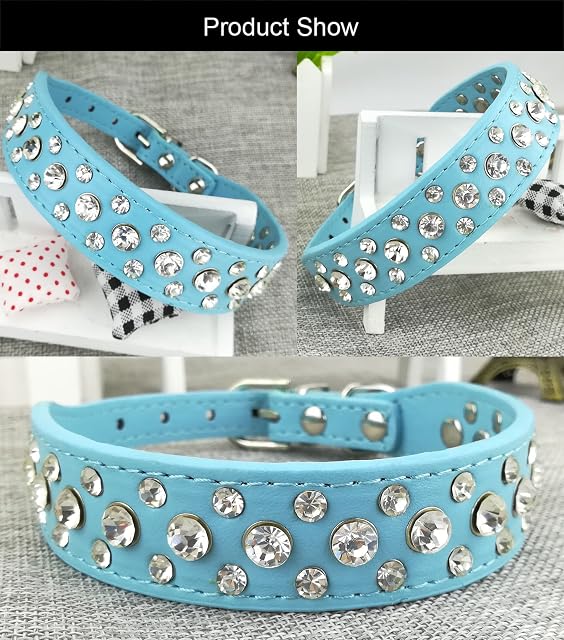 Foto 4 de 7 de Newtensina Collar de Perro de Moda y Conjunto de Plomo Collar de Cachorros de Bling Collar de Perro Lindo…
