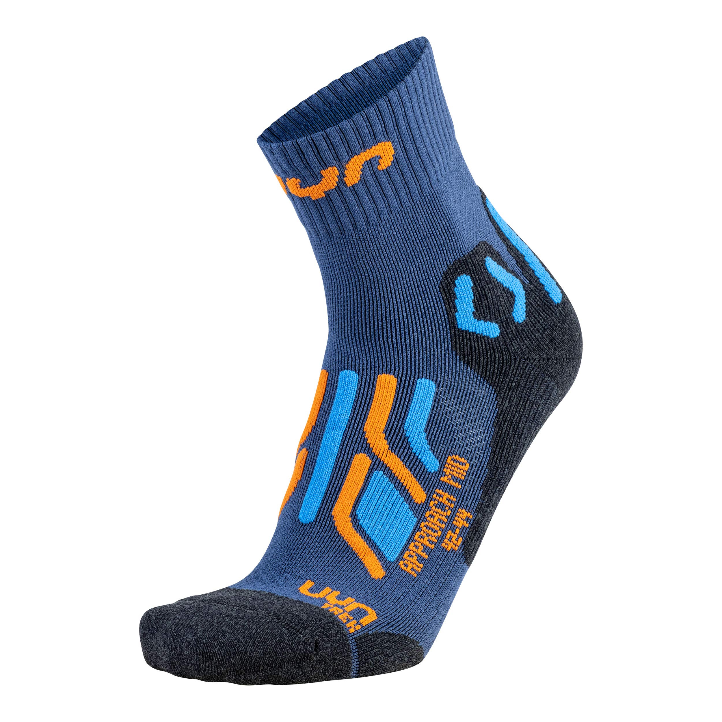 UYN S100198 TREKKING APPROACH MID Socks Men's Blue/Orange/Melange Grey 41