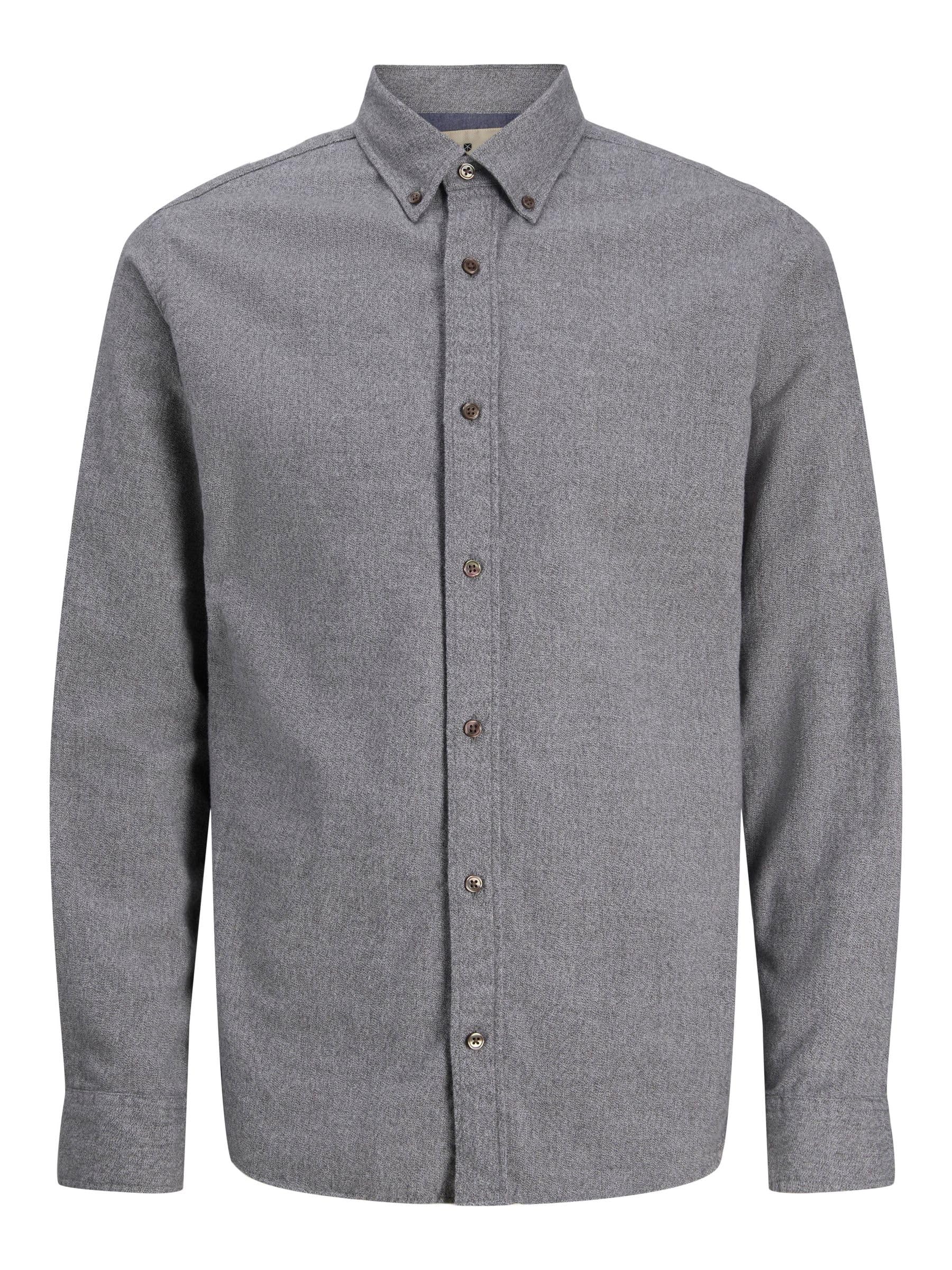 JACK & JONES Male Flanellhemd Regular Fit Flanellhemd