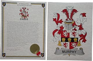Coat of Arms and Last Name History - 8.5x11 2-Piece Print Set