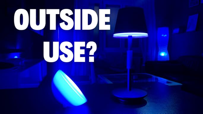 Philips Hue Go スマートライト Hue Go ポータブル テーブル ランプ ホワイト - フルカラー