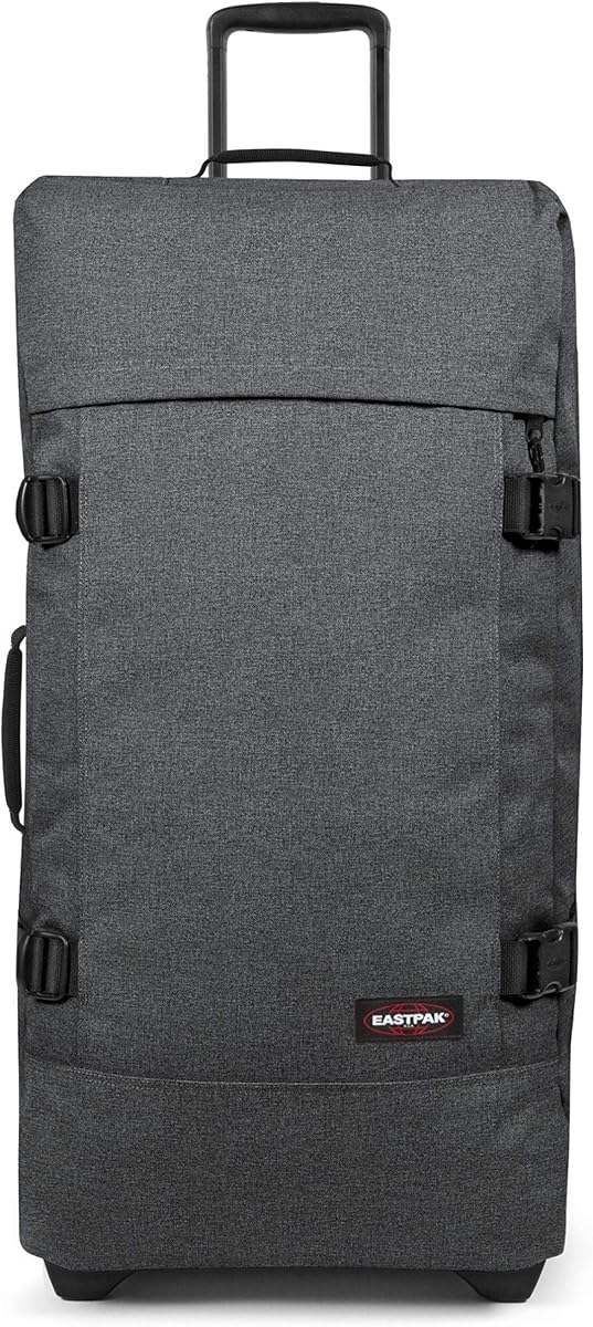 Tranverz L – 121L Large Wheeled Luggage with Dual Compartments, TSA Lock, Compression Straps & Smooth-Wheeling System, Black Denim