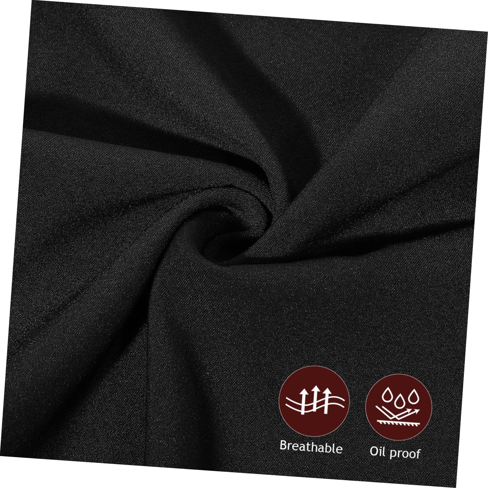 Pantaloni da per Chef in Poliestere Traspiranti e Resistenti S Nero Uniforme Canteen per Cucina Professionale e Facili da Lavare