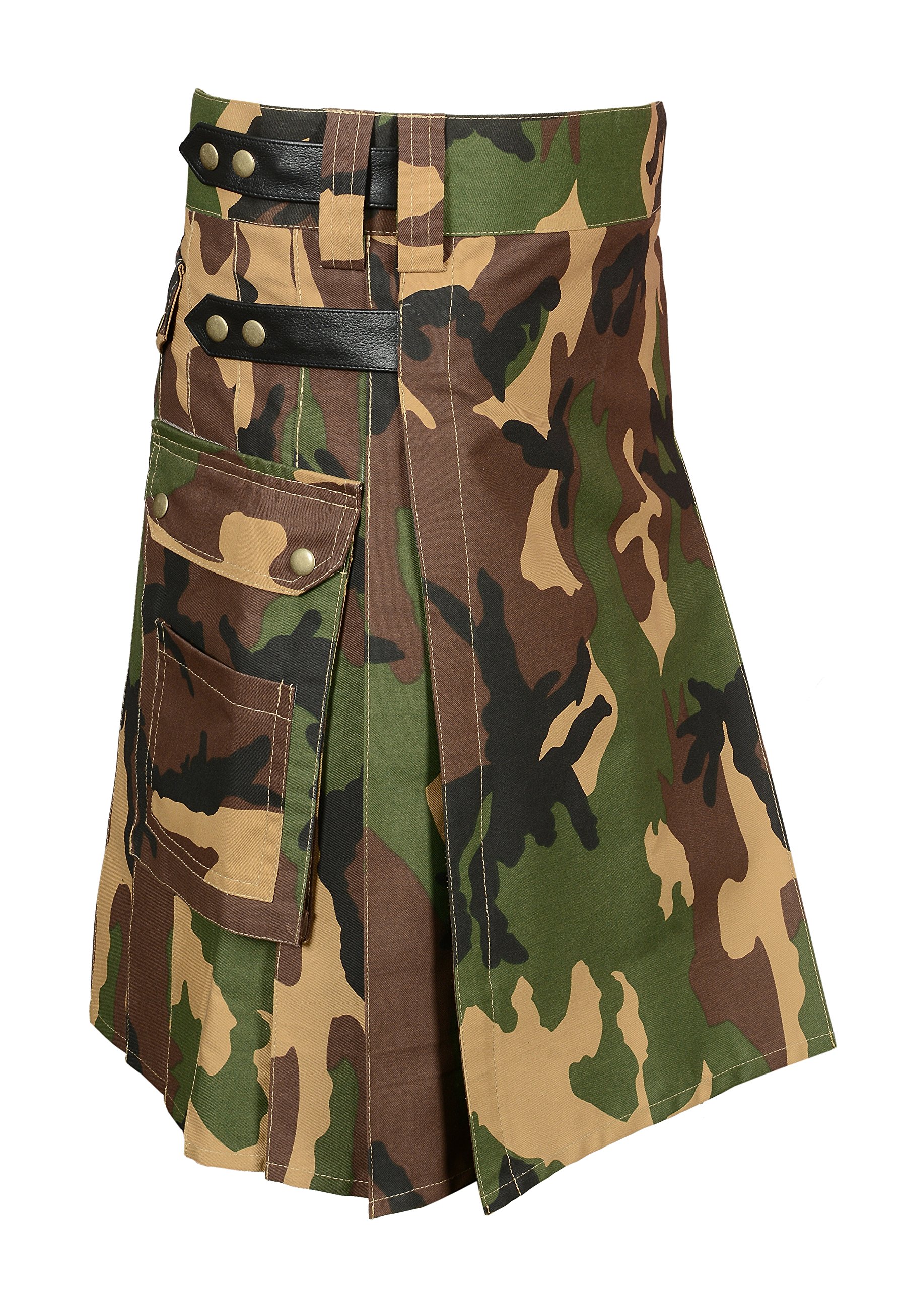 Scottish DesignerScottish Camouflage Utility Kilt for Men