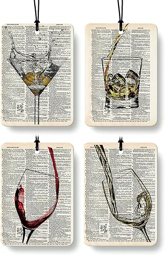 Miniatura 12 de Ambientador de Aire para Coche Bohemio Retro con Cartas de Tarot 4 Piezas, la Estrella Sol Luna Amantes Ambientador Colgante para Coches Armario