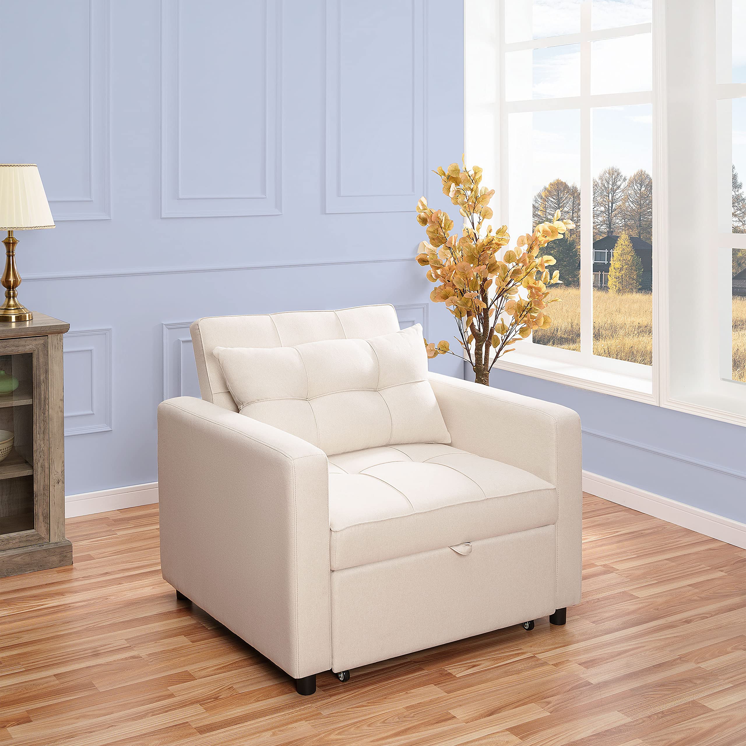 Buy Anna er 3 in 1 Convertible Chair Bed, Pull Out Folding Lounger er