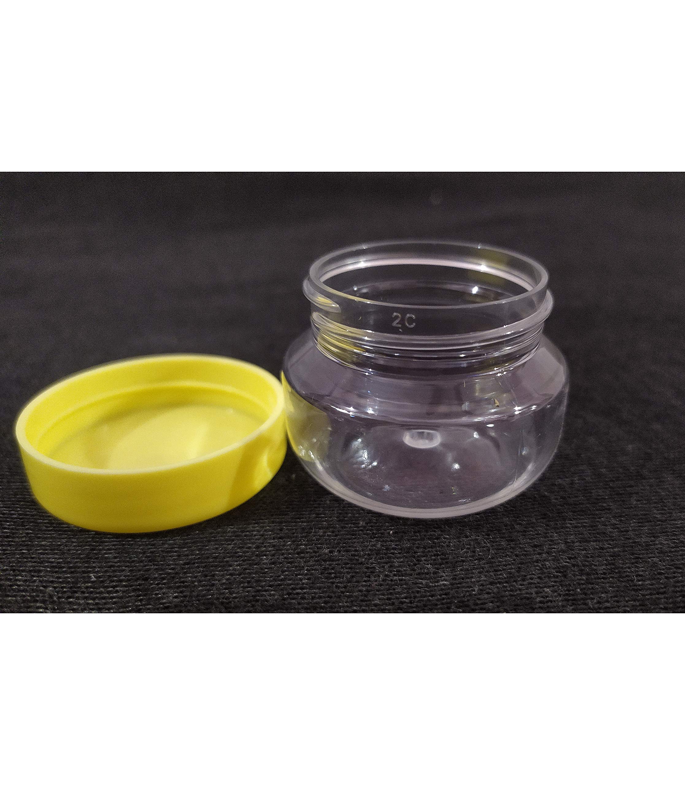 R. D. TradersPremium Plastic Round Containers - 30ml Set of 12 Pieces (Dia : 4 cm,Height : 3cm)
