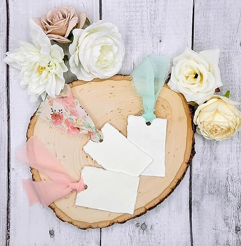 Miniatura 4 de Cinta de gasa con flecos, 1.5 pulgadas x 18 yardas, uso para invitaciones de boda, ramos de flores, envoltura de regalos, manualidades, bricolaje,