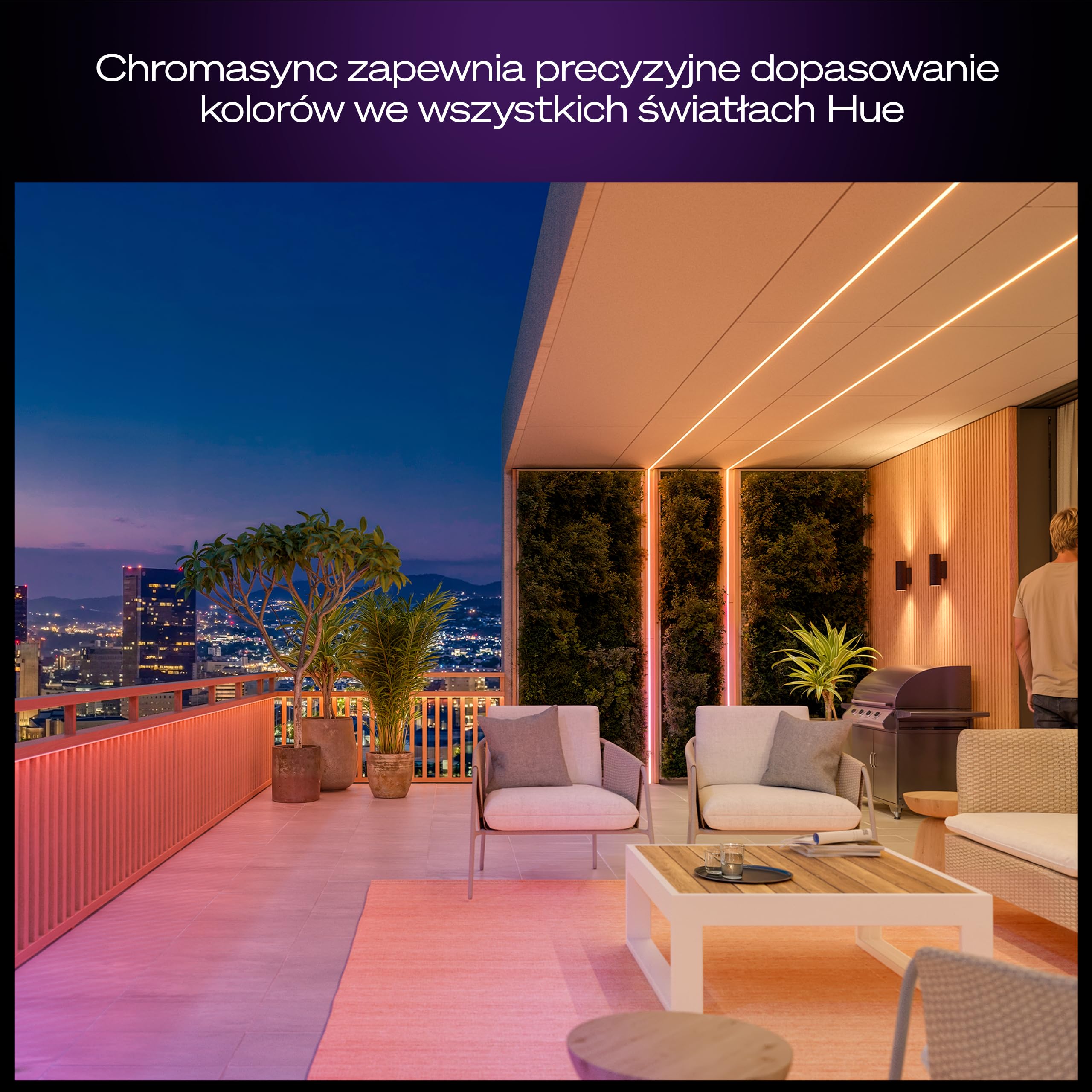 Philips Hue OmniGlow Zewnętrzna Taśma LED, 3 m