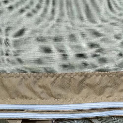 Miniatura 6 de Mosquitera de repuesto para kiosco de 10 x 10 pies con cremalleras, paredes de malla de 4 lados para cenadores de patio