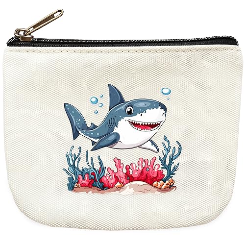 Shark Coin Purse Pouch Bag Holder for Teens Girls Women