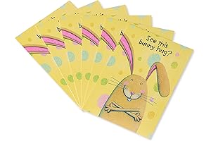 6 Easter Card Set with Bunny Hug Envelopes