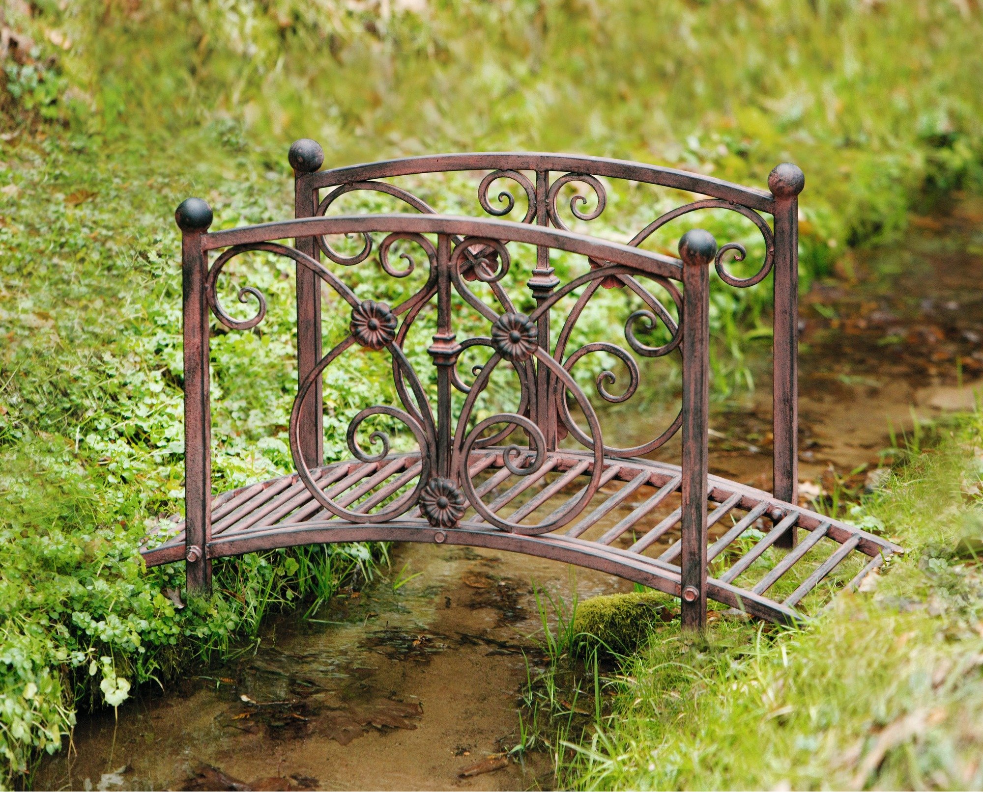 FRANK FLECHTWAREN Dekobrücke Bachlauf