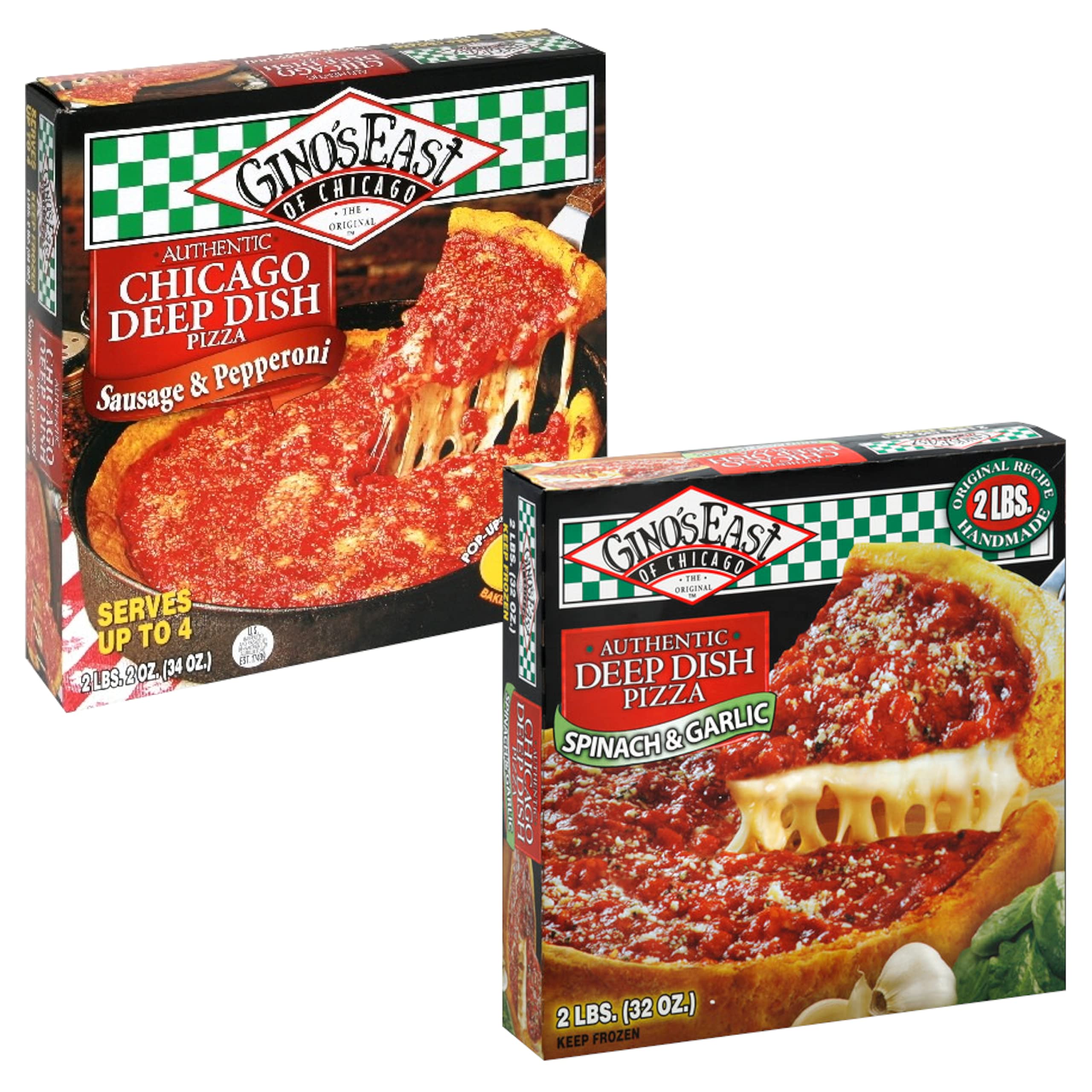 Buy Gino's East Deep Dish Variety Pack Sausage & Pepperoni Deep Dish