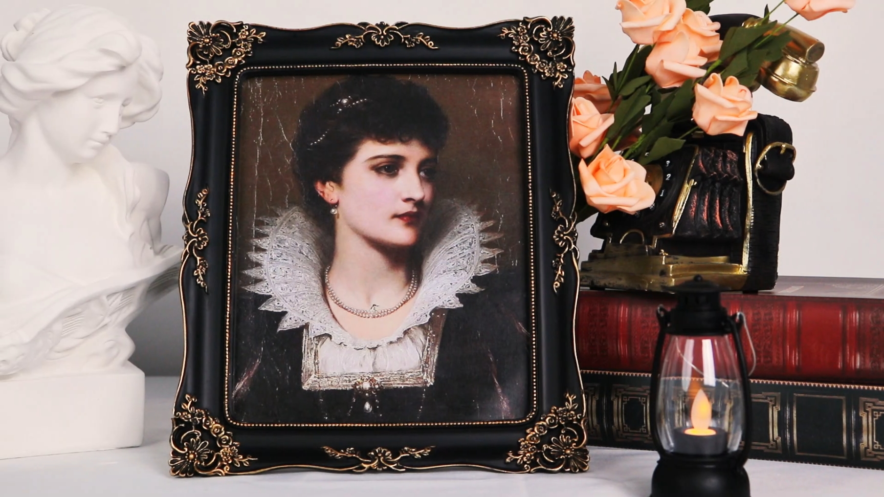 Amazon.com - FJXMFRAME Gothic Picture Frame 8x10 Black Vintage