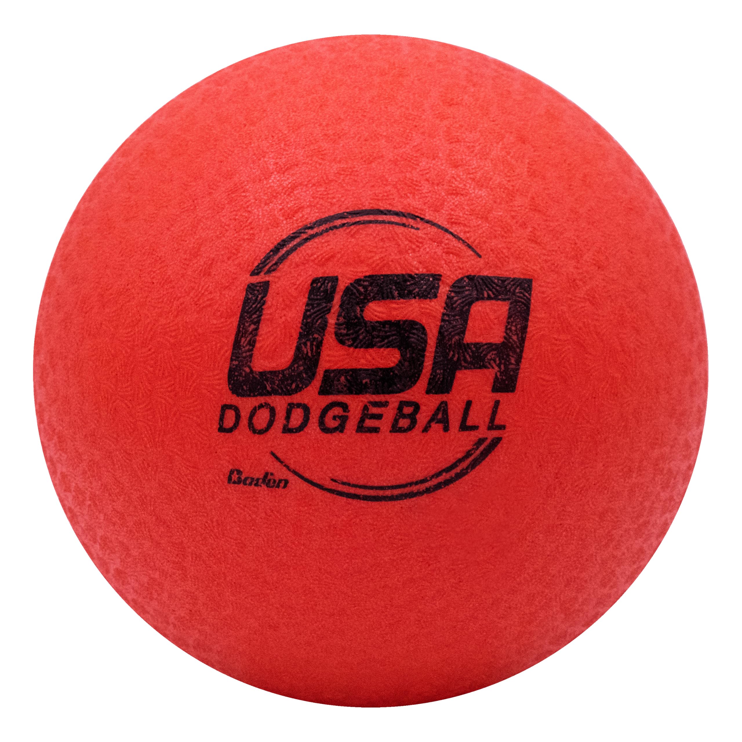 Baden | 7 inch No Sting Dodgeball | Official Ball of USA Dodgeball | Flexible, Soft Material Reduces Impact & texured Surface Improves Grip | Single or 6-Pack Options (6, Red)