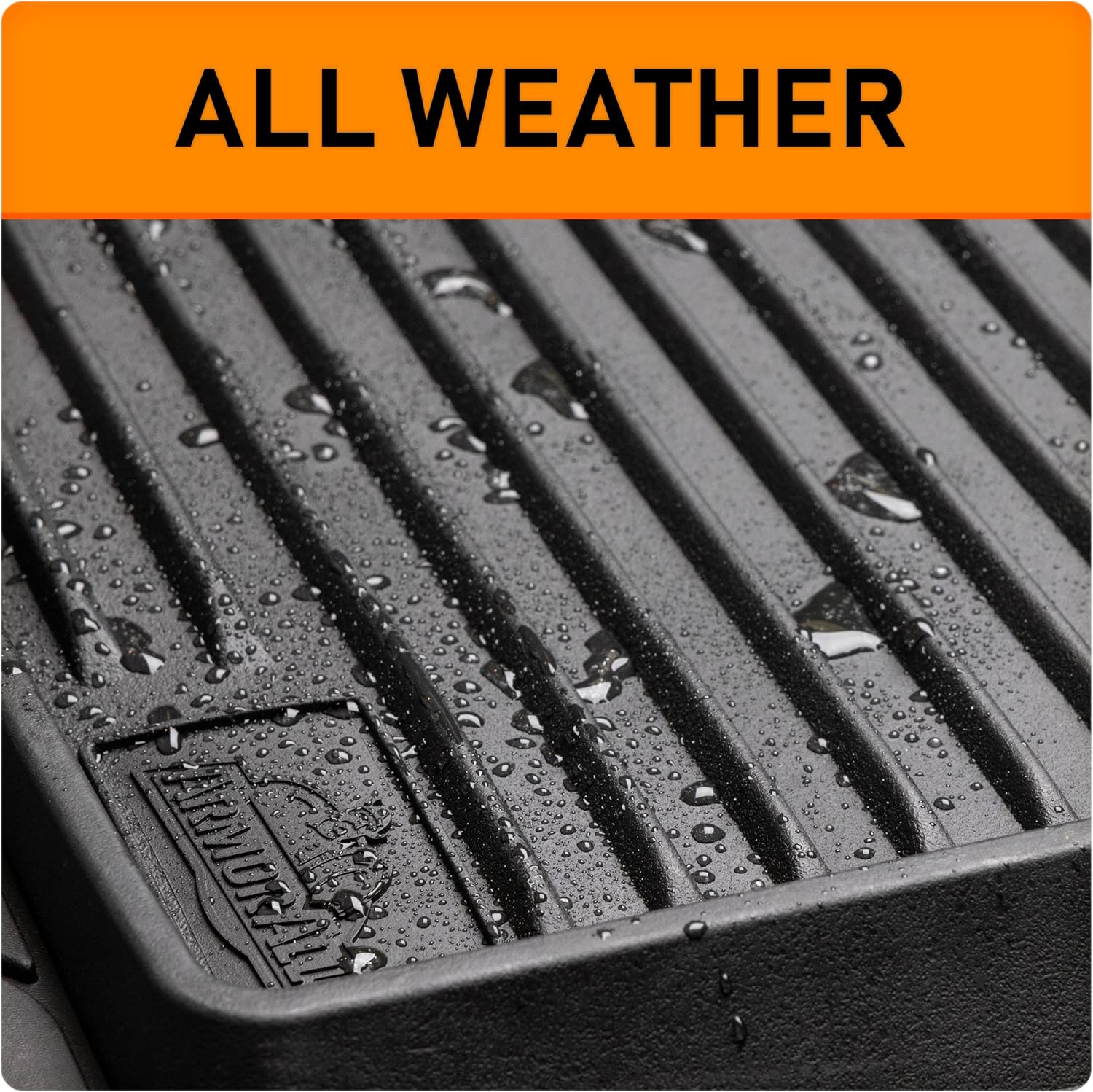 Armor All 5-Piece Weather Defender Floor Mats, Trim-to-Fit for Cars, Trucks, SUVs — Black