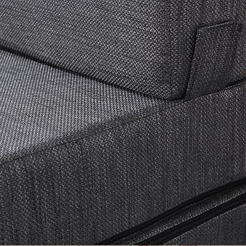 Sofa Bed Magic Linen Look Single Anthracite