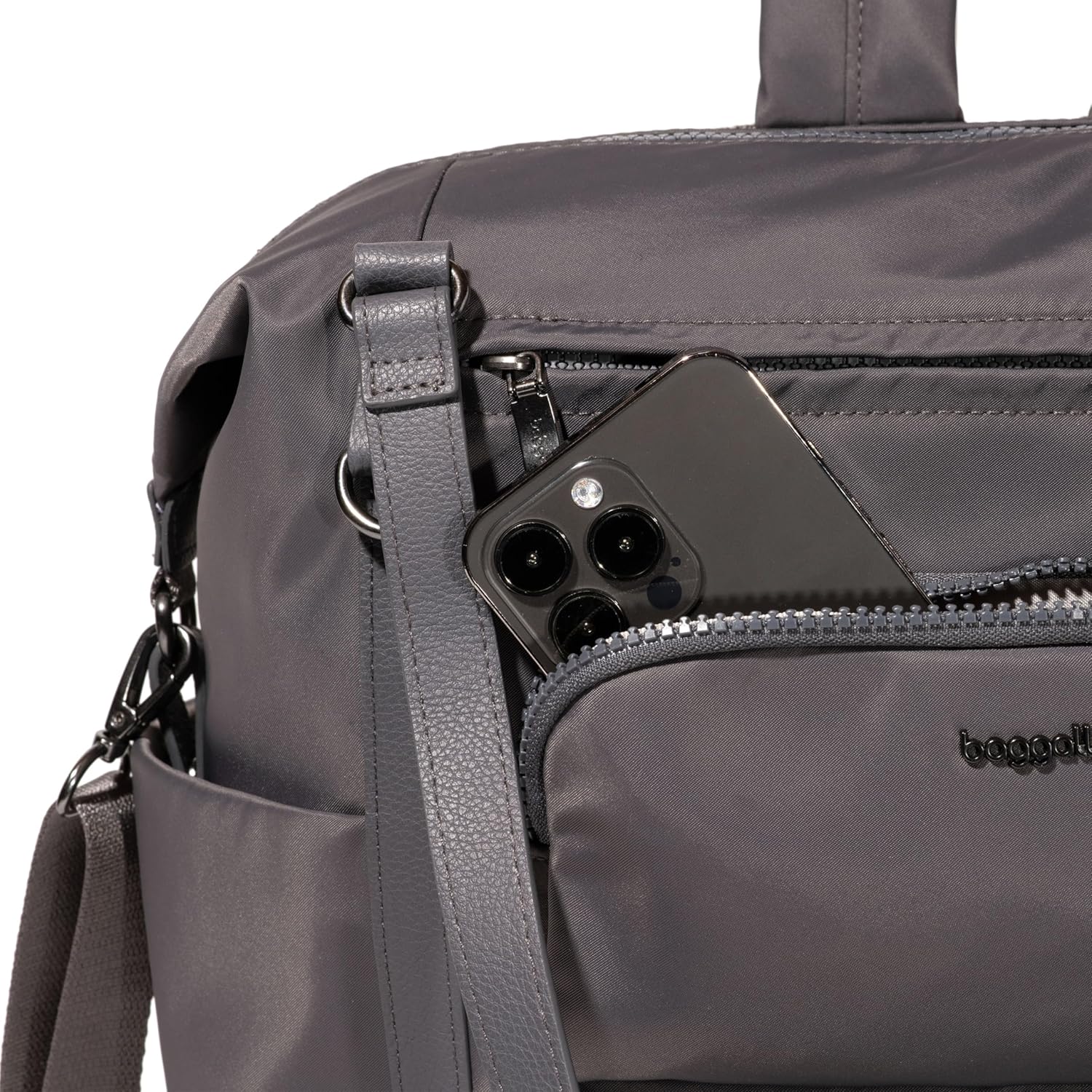 Baggallini Nolita Convertible Backpack - 11x14” Travel Backpack Shoulder Tote Crossbody Bag w/RFID Tech, Luggage Sleeve & Laptop Pocket - Image 9